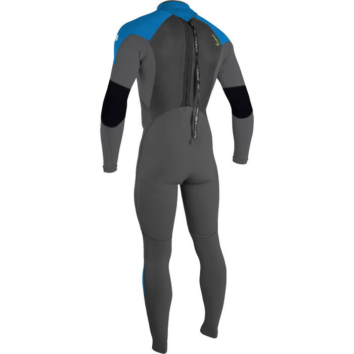 2024 O'Neill Youth Epic 5/4mm Back Zip Wetsuit 4219B - Black / Graphite / Baliblu / Deepsea